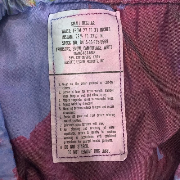 Riverside Tool & Dye Vintage Military Parachute Pants in Marine Sz Small - Picture 11 of 16